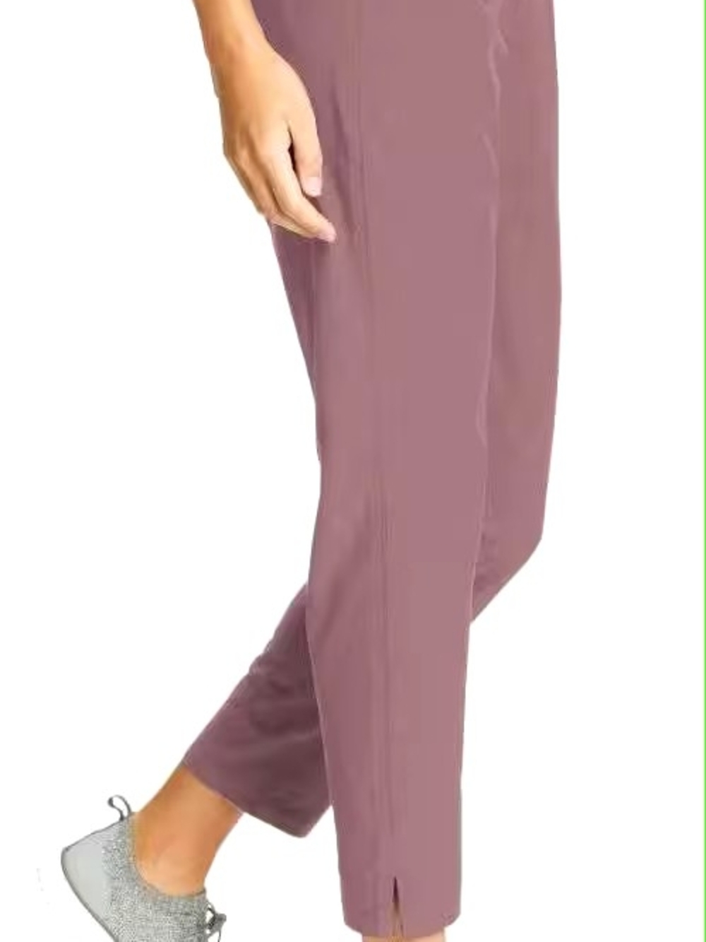 Women's Relaxed Stretch Ankle Pants - Mauve